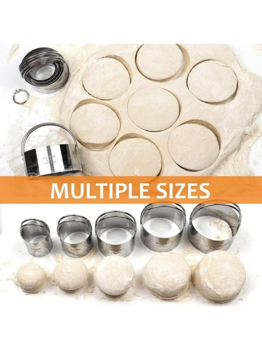 4-Piece Professional Baking Set: Pastry Cutter, Dough Blender & Sifter Tools